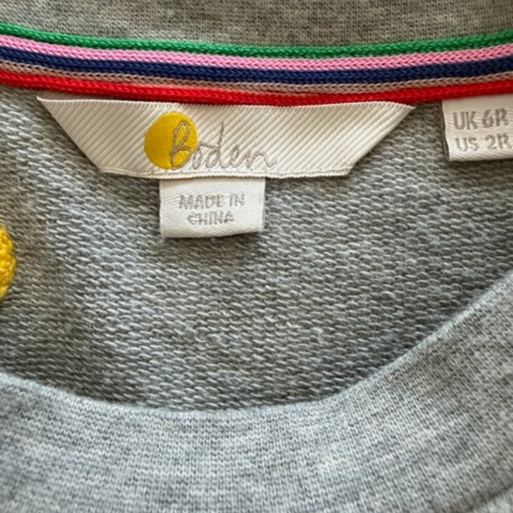 Boden Womens US 2R Sweatshirt Dress 100% Cotton Polka Dot Colorful Whimsical - Picture 4 of 7